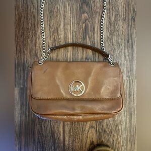 Michael Kors Tan Leather Crossbody Bag small